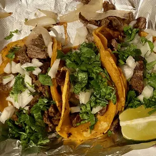 Carne asada tacos