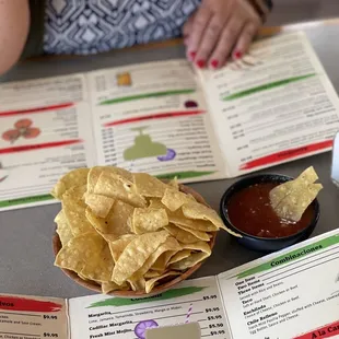 Free chips and salsa