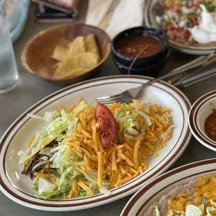 One hard taco with shredded beef