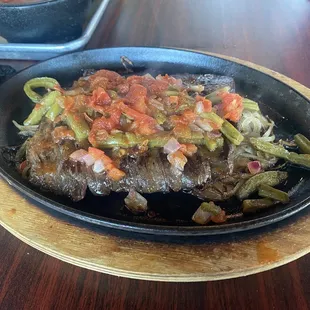 Carne asada Fajita dish