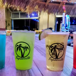 We offe4 drinks in all different flavors