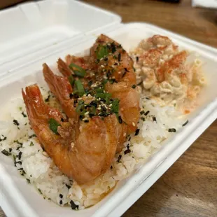 Sweet Chili Garlic Shrimp Plate