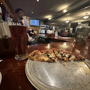 Pizza, beer