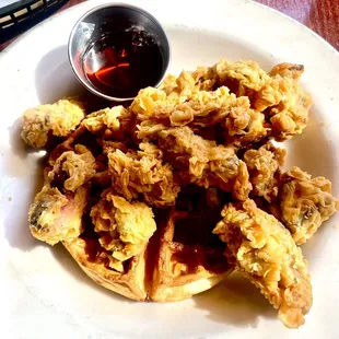 Chicken and waffles