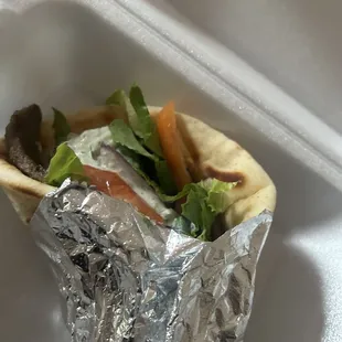 Beef &amp; Lamb Gyro Wrap