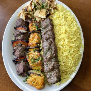 Beef Kabobs Plate