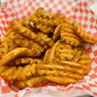 Waffle fries