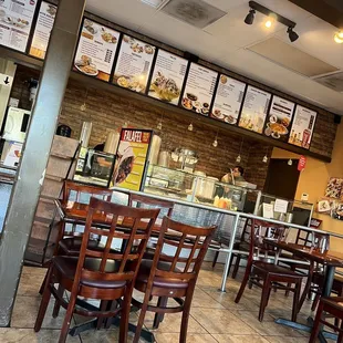 the interior of a restaurant