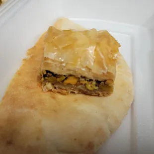 Free piece of Baklava when you check in on Yelp