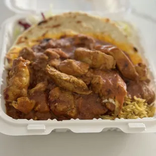 Chicken Tikka over Rice