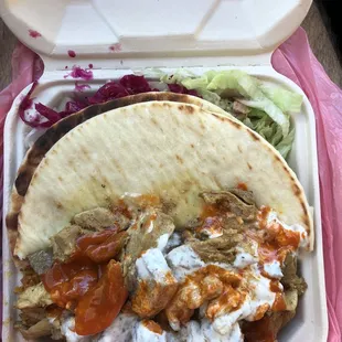NYC chicken and beef gyro
