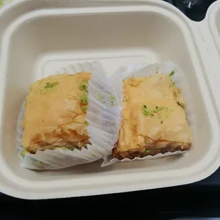Homemade Baklava. Delicious and surprisingly not too sweet.
