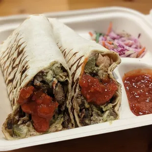 Lamb and Beef Shawarma Wrap