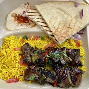 Lamb Kebab Plate