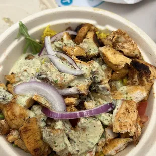 Chicken Shawarma Salad Bowl