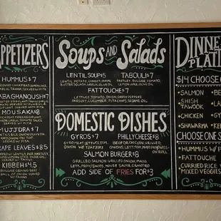 The menu is full of incredible options