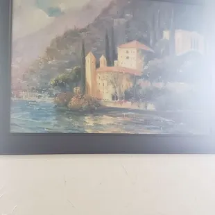 a painting of a castle
