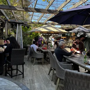 Outdoor back patio (At Jackson Market)