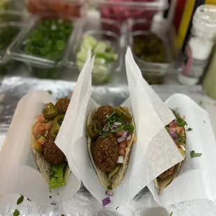 Falafel tacos