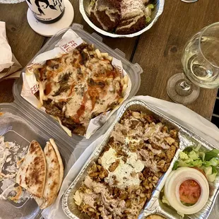 Side of Falafel + Gyro Philly Fries + Chicken Platter