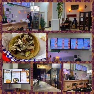 Montage of images from Falafel City