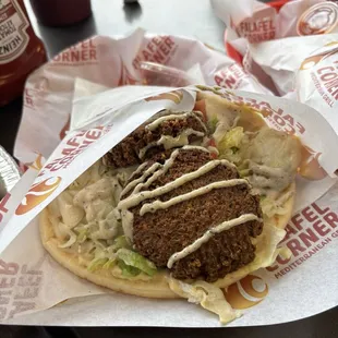 Falafel wrap