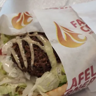 Falafel Gyro, sooo GOOD!