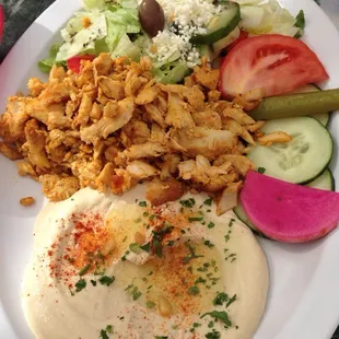 Chicken shawarma plate