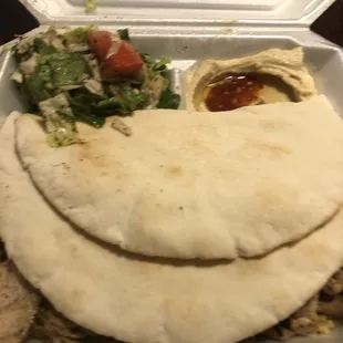 My Chicken Shawerma Plate!  So good!!!