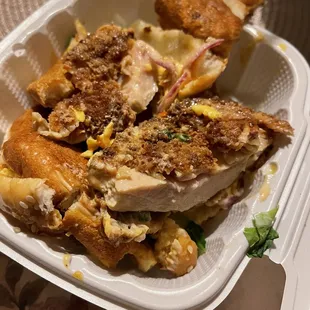 Just ordered it, and the chicken burger&apos;s chicken wasn&apos;t cooked properly. Sucks because their burgers are usually amazing.