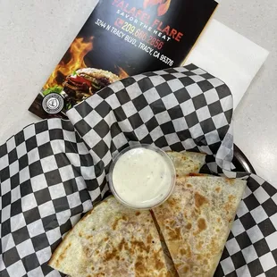 Spicy chicken Quesadilla