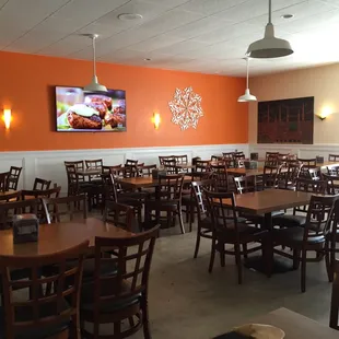 Huge dining area with TV