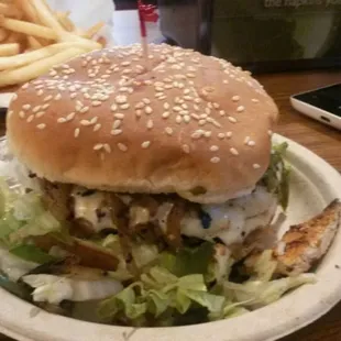 i believe this was the texmex burger. super good. low on salt.