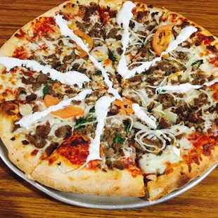 Gyro pizza