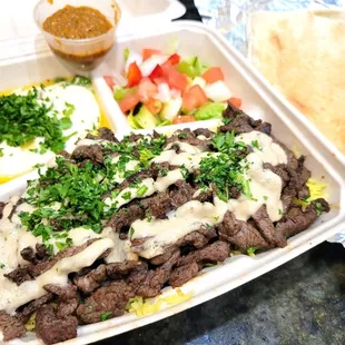 Beef Shawarma Plate, $20 - 1 Stars