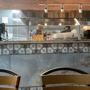 Beautiful counter and clean kitchen