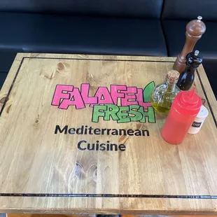 I love the tables.  Nice touch.