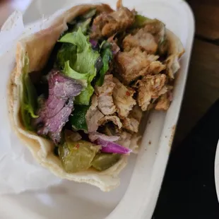 Chicken shawarma wrap