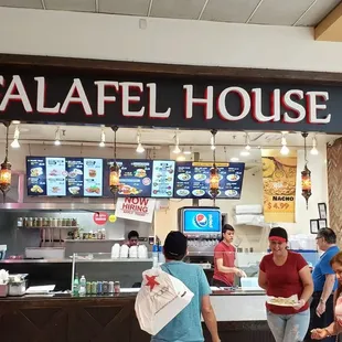 customers at the counter