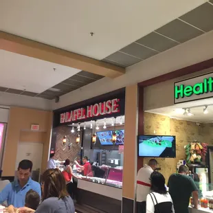 customers at the counter