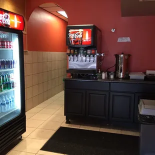 Drinks and free sage tea. It's really tasty!