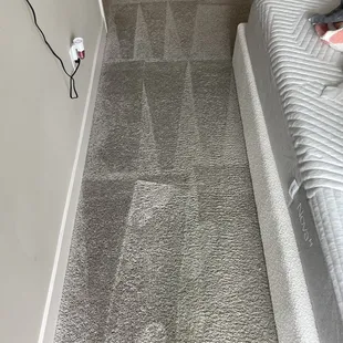 Side of the bed carpet restoration