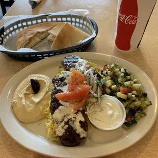 Kofta Kabob Combo.   Very good!