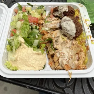 Chicken Shawarma Dinner plate