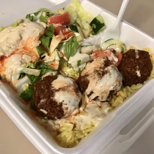 Falafel Vegetarian Plate