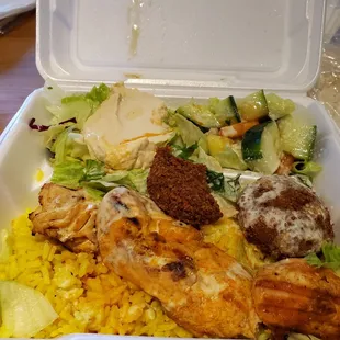 Chicken kabob plate $10.97