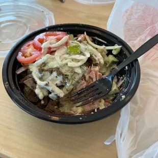 Lamb bowl aka Shawarma Bowl