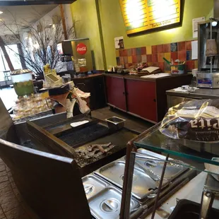 a view of a buffet area