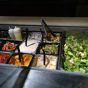 The salad bar.