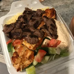 Chicken and lamb Mixed plate